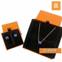 ราคา สร้อยคอ New Hermes necklace h pop mini พร้อมส่ง Bleu sature ghw (13105184381)