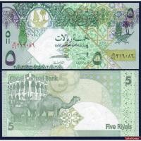 ราคา ธนบัตร กาตาร์ Qatar ราคา 5 รียัล ปี 2008 P-29 สภาพใหม่เอี่ยม 100% UNC ไม่ผ่านการใช้ สำหรับสะสมและที่ระลึก (14695238460)