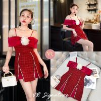 ราคา M10 งานป้าย Vrsignature Jumpsuit จั๊มสูทสายเดี่ยวปาดไหล่โบว์ดอกไม้ สำหรับผู้หญิง เสื้อผ้าแฟชั่นผู้หญิง ไซส์ Xs-L (41819191074)