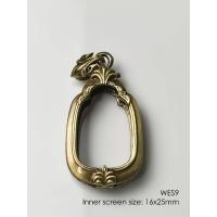 ราคา WES9Brass Wessuwan amulet casing 16x25mm กรอบพระทองเหลือง สำหรับแมงภู่คำหรือท้าวเวสสุวรรณ (16794478005)