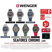 ราคา Wenger SEAFORCE CHRONO 43mm Water-resistant Watch & Precision Chronograph Function นาฬิกา สวิส (27862420618)