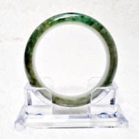 ราคา (J22) กำไลหยก พม่าแท้ Jadeite Type A ขนาด Size 63.6 mm. มีใบเซอร์ GIT (15018139492)