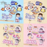 ราคา [Combo of 5] SCG Astronaut Flying in Space - อุปกรณ์ตกแต่งเค้ก อุปกรณ์เค้กวันเกิด (56006059107)