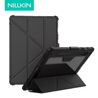 ราคา สําหรับ Samsung Galaxy Tab S10 FE Plus, S9 Tab Case Nillkin Firm Leather Multi-angle Foldin Stand Cover พร้อมที่วางปากกา (41157441013)