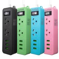 ราคา ปลั๊กไฟ Melon MLP-23 2300W ยาว 1.5M มีสวิตช์เปิด-ปิด มีเบรกเกอร์นิรภัย ได้มาตรฐาน มอก. มีช่อง USB 3 ช่อง (22521096105)