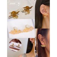 ราคา ของแท้ 100% ของแท้ใหม่ DIOR J'ADIOR ตัวอักษรต่างหูมุกสตั๊ด (23156495986)