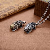 ราคา 925 เงินสเตอร์ลิง Retro Seiko จี้ Lucky Fortune-Exorcising ปี่เซียะสามมิติ (28394208780)