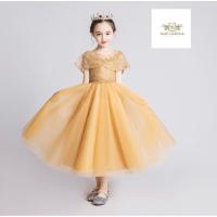 ราคา Dress Girls เซท 2 ชิ้น เดรส ชุดไปงานสีเหลืองทอง ชุดกระโปรงยาว+ที่คาดผมคละแบบ เดรสสวย Party Dress, Piano Dress, Birthd... (29688585364)