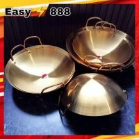 ราคา กระทะทองเหลือง กระทะทำขนม กระทะเคลือบ 2 หู หลายขนาด​ (12097154814)