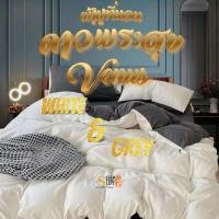 ราคา ผ้าปูที่นอน ขนาด 3.5 / 5 / 6 ฟุต ครบชุด ครบเซท สีทูโทน โทนเข้ม สีพื้น สีฟ้า สีน้ำเงิน ผ้าห่ม ปลอกหมอนหนุน 2ปลอกหมอนข้าง2 (24962153571)