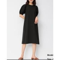 ราคา เดรสมินิมอลทรงเอ GU สีดำ Size L (26077715262)