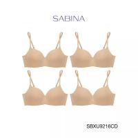 ราคา Sabina ซาบีน่า เสื้อชั้นใน ฟองดี (Set 4 ชิ้น) รุ่น PRETTY PERFECT (ไร้โครง) รหัส SBXU9216CD สีเนื้อเข้ม (23614989682)