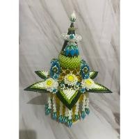 ราคา พานธูปเทียนแพ สีฟ้าวันแม่ รีบซื้อตุนได้เลย ราคาเบามาก งานจริงสีสวยมาก (27405060105)