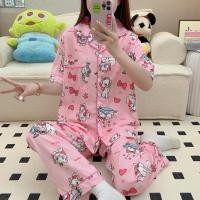 ราคา ชุดนอนไหมอิตาลีลายเจ้าแมวมาลีชมพูมีบิ๊กไซต์ (27765992318)