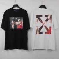 ราคา ECUPPER OFF WHITE religious oil painting Dissolving Arrow T-shirt tee (27066843718)