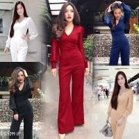 ราคา จั้มสูทขายาวทรงกระดิ่งชุดนี้ใส่เข้ารูปสวยมาก ดูสูงเพรียวเลยค่ะ (1829503186)