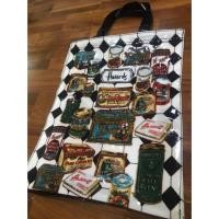 ราคา **ลดราคา มีตำหนิ**กระเป๋าผ้าเคลือบกันน้ำ harrods size M ลายกล่องใส่ชา งานเทียบ (1521734740)