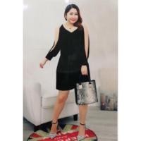 ราคา จั้มสูทกำมะหยี่ แขนเว้า (Size สาวอวบ) (17157471348)
