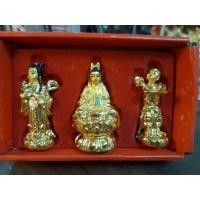 ราคา ชุดเจ้าแม่กวนอิมพร้อมบริวารกิมท้ง+เง็กนึ่งสูง2นิ้ว (18589932560)