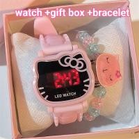 ราคา ชุดของขวัญน ่ ารักการ ์ ตูน Hello Kitty เด ็ กนาฬิกาซิลิโคน LED นาฬิกาดิจิตอลสําหรับชายหญิงนักเรียนสบายๆเด ็ กนาฬิกาข ้ อมืออิเล ็ กทรอนิกส ์ (28650708403)