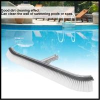 ราคา แปรงทำความสะอาดสระว่ายน้ำอลูมิเนียม 18 นิ้วอุปกรณ์ทำความสะอาดสระว่ายน้ำสีเทา (29808056893)