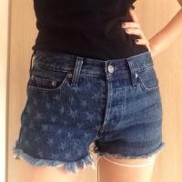 ราคา กางเกงยีนส์ขาสั้น Levi's USA Flag นำเข้าจากอเมริกา (105874379)
