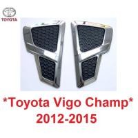 ราคา 1คู่ ครอบไฟแก้ม Toyota Vigo Champ 2012 - 2015 ครอบไฟเลี้ยว โตโยต้า วีโก้ แชมป์ ครอบไฟข้างรถ ครอบแก้มรถ ครอบแก้ม แก้มข้าง (15840685833)