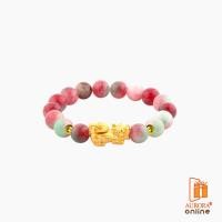 ราคา AURORA สร้อยมือปี่เซียะหมุนเรียกทรัพย์หิน ฮก ลก ซิ่ว ทองแท้ 99.9% (28780104492)