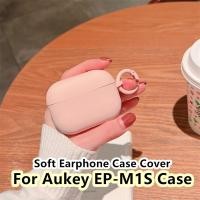 ราคา 【พร้อมส่ง】เคสหูฟัง แบบนิ่ม สีมาการอง สีม่วง และสีเขียว สําหรับ Aukey EP-M1S EP-M1S (19379900716)