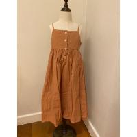 ราคา ชุดเด็กผู้หญิง แม๊กซี่เดรสสายเดี่ยวสีน้ำตาล ใส่สบายๆ (23267101623)