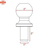 ราคา （Bangkok send ）Trailer Coupler หัวครออล เทเลอร์ รถลาก. ขั้วต่อพ่วง 2x2 3500lbs, ฝาครอโดมรถพ่วง, ข้อต่อพ่วง（ขายทั้งคัน） (41121810815)