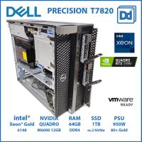ราคา คอมทำงาน DELL Precision 7820 Tower intel Xeon GOLD 6248 40C/80T RAM 64GB SSD 1TB USED Workstation (22018812562)