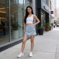 ราคา กระโปรงยีนส์ สีฟ้าอ่อน ซิปข้าง ใส่สบาย ทรงสวย ทรงสอบ กระโปรงสั้น งานพรีเมี่ยมนำเข้าจากญี่ปุ่น Size M (29460345768)