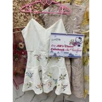 ราคา ชุดเดรสสายเดี่ยวสีขาวงานป้ายดีวัน เดรสงานป้าย D one ไซส์ L (13794757342)