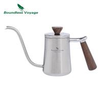 ราคา Boundless Voyage Titanium Kettle Pour Over Coffee Kettle ด้ามไม้, Precision Pour Drip Spout, Tea Coffee Maker, 300ml (51356144038)