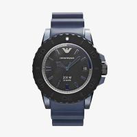 ราคา Emporio Armani นาฬิกาข้อมือผู้ชาย Acqua Sportivo Black Dial Blue รุ่น AR6100 (5335968292)