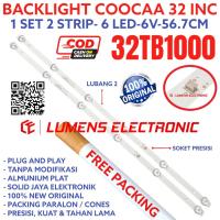 ราคา COOCAA LED TV BACKLIGHT 32 INC 32TB1000 BL LAMP 6K 6V 6LED BUTTON 6 VOLT COCA KOKA 32TB 1000 32INCH 32IN (41057797328)
