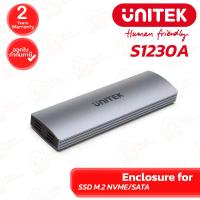 ราคา UNITEK S1230A Enclosure for SSD M.2 NVME/SATA Type-C กล่องใส่เอสเอสดี M.2 ของแท้ ประกันศูนย์ 2ปี (49501238688)