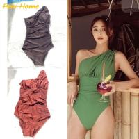 ราคา ชุดว่ายน้ำเซ็กซี่ วันพีช ปาดไหล่ข้างเดียว ทรงสวยมาก (25355075970)