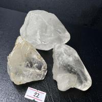 ราคา (B22) 514 กรัม หินควอตซ์ใส จากธรรมชาติ (Clear Quartz, Crystal Quart,เคลียควอตซ์) แร่ดิบ หินหายาก หินสะสม (56700307856)