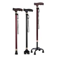 ราคา Non-slip Walking Sticks For The Elderly Retractable Aluminum Alloy Multifunctional Cane With Led Light Old Men Crutch (41017432736)