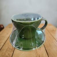 ราคา ชุดแก้วกาแฟ เนื้อกระเบื้องสีเขียว แก้วกาแฟ ขนาด 11 ซม. (16999269475)