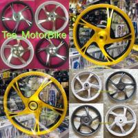 ราคา ล้อแม็ค Mio Fino , Mio125 ขอบ14 ขาว ดำ ทอง แดง คู่ละ (827106236)