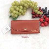 ราคา Coachแท้100% F54009 กระเป๋าสตางค์2พับ (1680427917)
