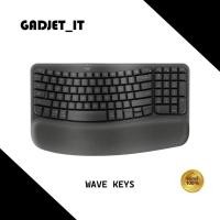 ราคา KEYBOARD WIRELESS LOGITECH WAVE KEYS (BLUETOOTH&WIRELESS) (48951073622)