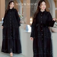 ราคา ชุดเดรสลูกไม้ยาว+ผ้าผูกเอว มี7สี ชุดสาวอวบ อ้วน ชุดไปงาน ชุดออกงาน ชุดดำ ชุดขาว ชุดคลุมท้อง ไปงานบวช ชุดไปทะเล Lots (41551243641)