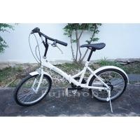 ราคา จักรยานพับได้ญี่ปุ่น - ล้อ 18 นิ้ว - เกียร์ 6 สปีด - Three Stone - สีขาว [จักรยานมือสอง] (29844047487)