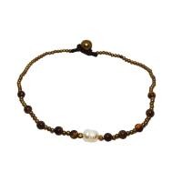 ราคา สร้อยข้อเท้า งานแฮนด์เมด ถักเชือกเทียน ร้อยลูกปัดหินไทเกอร์อาย กระดิ่งทองเหลือง เครื่องประดับ โบฮีเมียน ยิปซี 44 (5027842841)