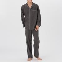 ราคา Muji172: Muji Men black Side Seamless Flannel Pajamas (ตัดป้าย) ชุดนอนผู้ชาย Mujiผ้า Organic Cotton 100% เนื้อสักหลาด เน (2938098471)