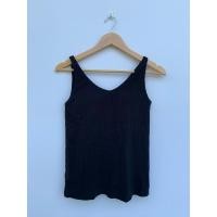 ราคา เสื้อกล้ามบราท็อปสีดำ Bratop Uniqlo คอวี ผ้าร่อง ไซส์ L (28922561079)